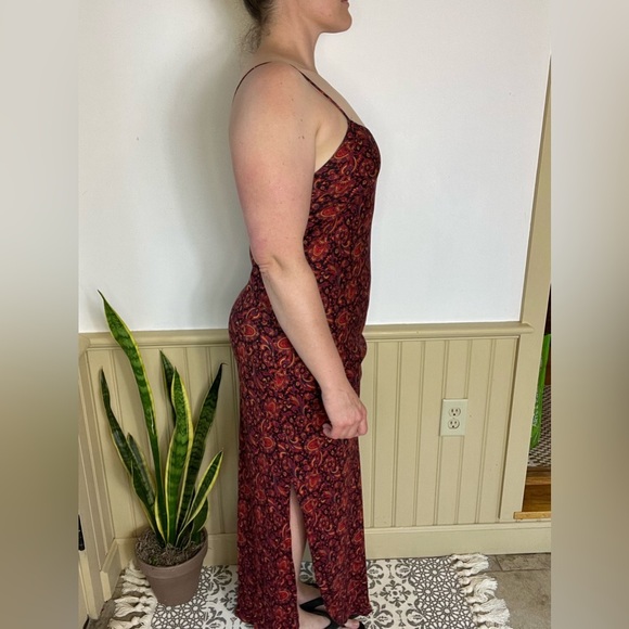 Vintage Michael Kors Paisley Slip Dress & Robe Set | Made in USA Sz S - Picture 6 of 16